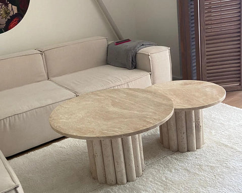 Ivory Traverten Orta Sehpa